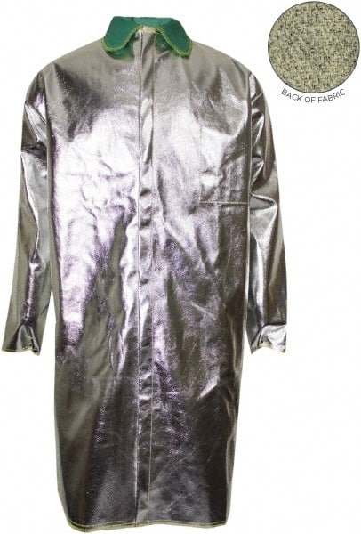 National Safety Apparel - Size M Silver High Heat & Aluminized Jacket/Coat - Exact Tool & Supply