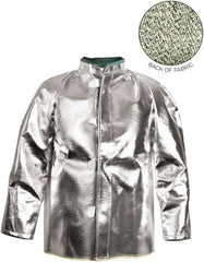 National Safety Apparel - Size XL Silver High Heat & Aluminized Jacket/Coat - Exact Tool & Supply