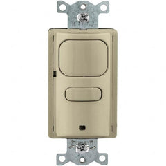 Hubbell Wiring Device-Kellems - Motion Sensing Wall Switches Switch Type: Occupancy or Vacancy Sensor Sensor Type: Ultasonic; Infared - Exact Tool & Supply