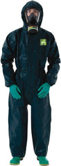Ansell - Pack of 6 Size XL Film Laminate Chemical Resistant General Purpose Coveralls - Exact Tool & Supply