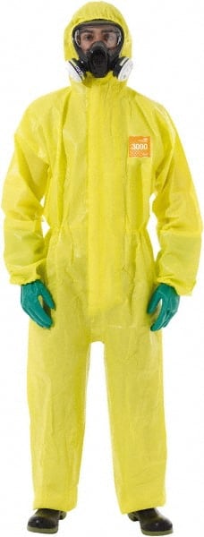 Ansell - Size XL Film Laminate Chemical Resistant General Purpose Coveralls - Exact Tool & Supply