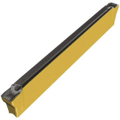 Iscar - DGL3002 Grade IC808, 3mm Cutting Width Carbide Cutoff Insert - Left Hand Lead Angle, TiAlN/AlTiN/TiN Finish - Exact Tool & Supply