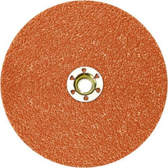 3M - 5" Diam 36+ Grit Fiber Disc - Ceramic, 12,000 Max RPM, Series 787C - Exact Tool & Supply