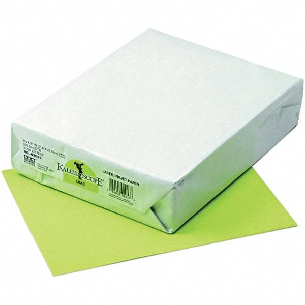 Pacon - 8-1/2" x 11" Lime Colored Copy Paper - Use with Laser Printers, Copiers, Inkjet Printers - Exact Tool & Supply
