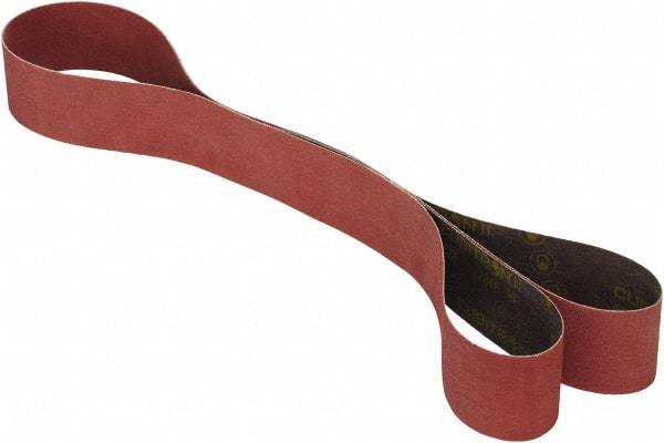 3M - 2" Wide x 132" OAL, 60 Grit, Ceramic Abrasive Belt - Ceramic, Coated, YF Weighted Cloth Backing, Series 784F - Exact Tool & Supply