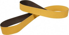 3M - 3" Wide x 132" OAL, 80 Grit, Ceramic Abrasive Belt - Ceramic, Coated, YF Weighted Cloth Backing, Series 967F - Exact Tool & Supply