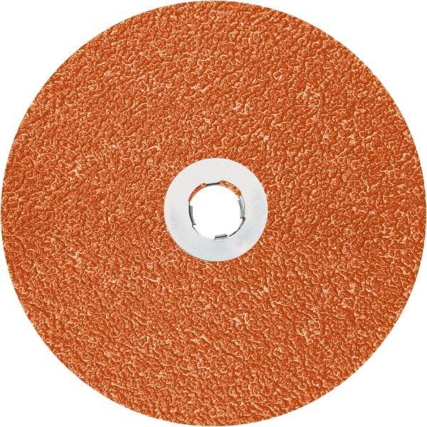 3M - 7" Diam 7/8" Hole 60+ Grit Fiber Disc - Ceramic, 8,600 Max RPM, Series 787C - Exact Tool & Supply