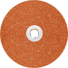 3M - 7" Diam 7/8" Hole 36+ Grit Fiber Disc - Ceramic, 8,600 Max RPM, Series 787C - Exact Tool & Supply
