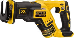 DeWALT - 20V, 0 to 2,900 SPM, Cordless Reciprocating Saw - 1-1/8" Stroke Length, 14-1/2" Saw Length, 1 Lithium-Ion Battery Not Included - Exact Tool & Supply