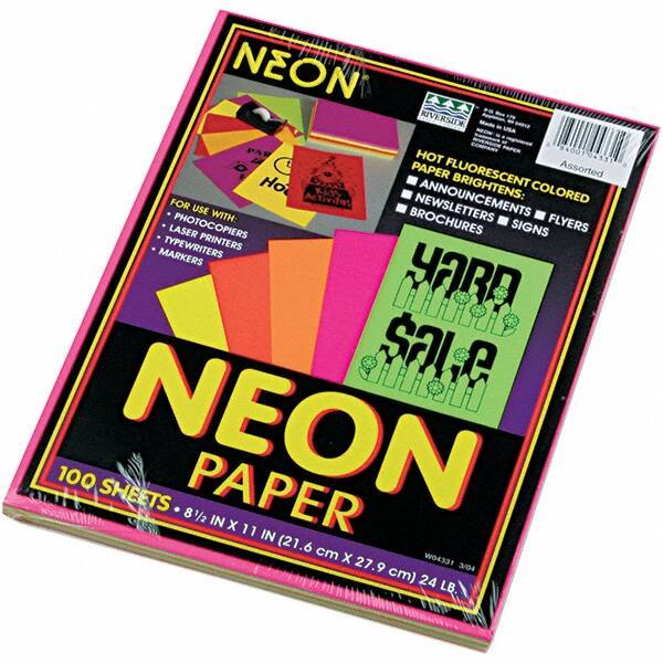 Pacon - 8-1/2" x 11" Assorted Colors Colored Copy Paper - Use with Laser Printers, Copiers - Exact Tool & Supply