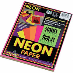 Pacon - 8-1/2" x 11" Assorted Colors Colored Copy Paper - Use with Laser Printers, Copiers - Exact Tool & Supply