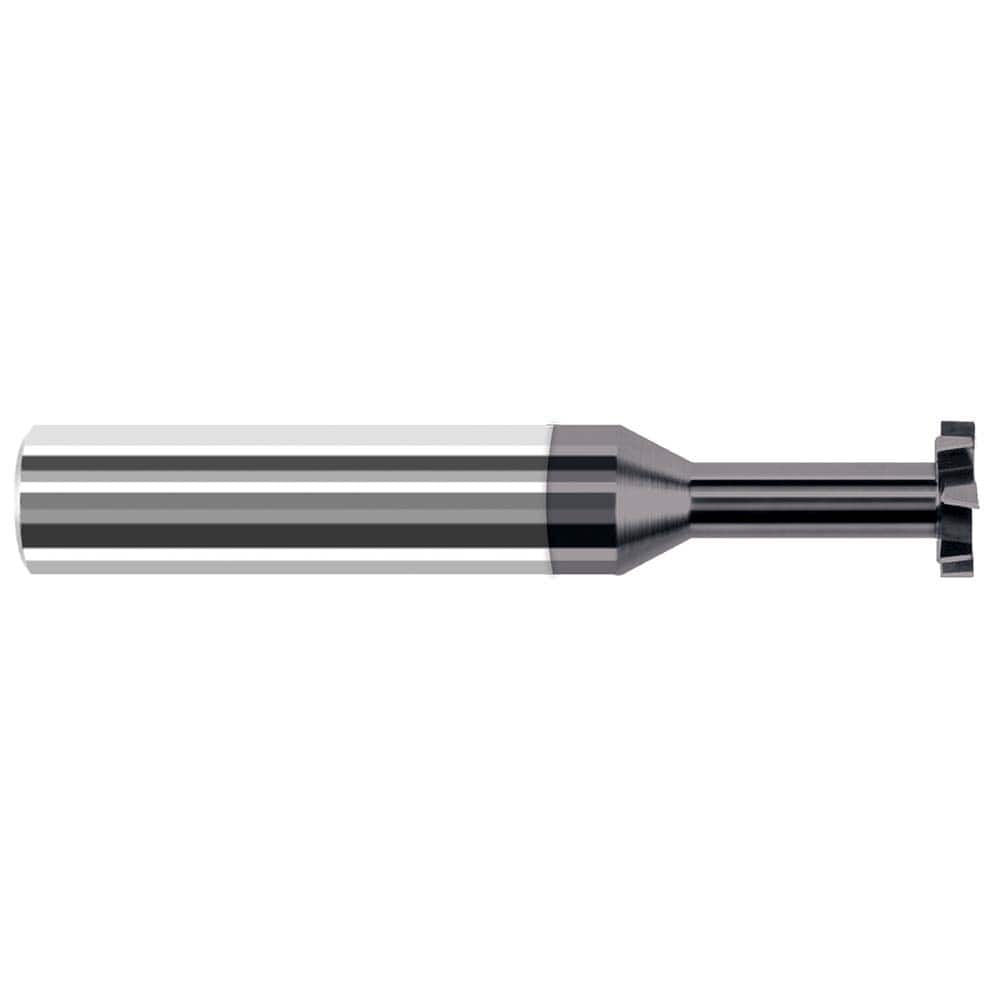 Harvey Tool - 5/8" Cut Diam, 1/8" Cut Width, 5/8" Shank, Staggered-Tooth Woodruff Keyseat Cutter - Exact Tool & Supply