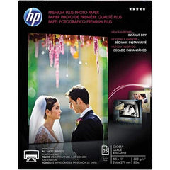 Hewlett-Packard - 8-1/2" x 11" White Photo Paper - Use with Inkjet Printers - Exact Tool & Supply