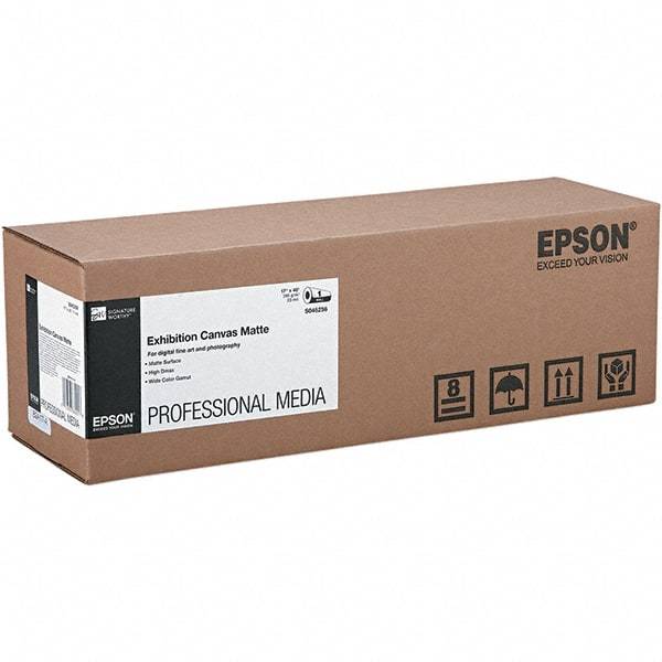 Epson - White Photo Paper - Use with Wide-Format Printers, Plotters - Exact Tool & Supply