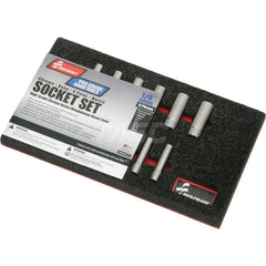 Ability One - 11 Pc 1/4" Drive Deep Socket Set - Exact Tool & Supply