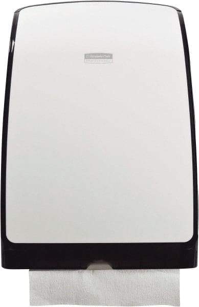 Kimberly-Clark Professional - Manual, Plastic Paper Towel Dispenser - 13.67" High x 9.83" Wide x 2.88" Deep, White - Exact Tool & Supply