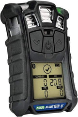 MSA - Audible, Vibration & Visual Alarm, LCD Display, Multi-Gas Detector - Monitors LEL, Oxygen, Hydrogen Sulfide & Carbon Monoxide - Exact Tool & Supply