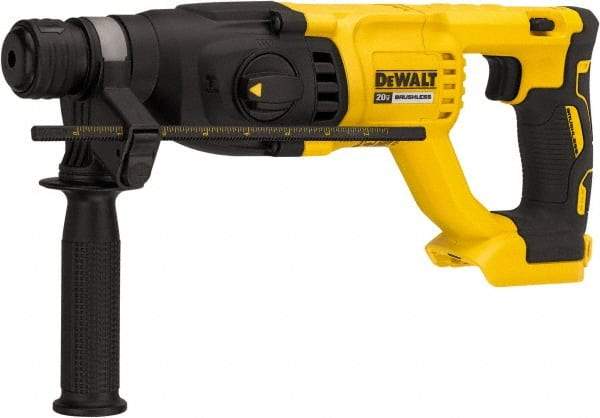 DeWALT - 20 Volt 1" SDS Plus Chuck Cordless Rotary Hammer - 0 to 5,550 BPM, 0 to 1,500 RPM, Reversible - Exact Tool & Supply