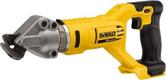 DeWALT - 2,500 SPM, 20 Volt, Pistol Grip Handle, Handheld Cordless Shear - 18 Gauge (Steel) Cutting Capacity - Exact Tool & Supply