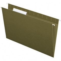 Pendaflex - 9-1/2 x 16", Legal, Standard Green, Hanging File Folder - 11 Point Stock, 1/3 Tab Cut Location - Exact Tool & Supply