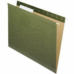Pendaflex - 8-1/2 x 11", Letter Size, Standard Green, Hanging File Folder - 11 Point Stock, 1/3 Tab Cut Location - Exact Tool & Supply