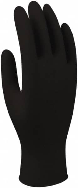SHOWA - Size 2XL, 4 mil, Industrial Grade, Powder Free Nitrile Disposable Gloves - Exact Tool & Supply