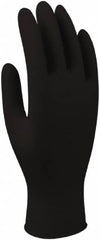 SHOWA - Size XS, 4 mil, Industrial Grade, Powder Free Nitrile Disposable Gloves - Exact Tool & Supply