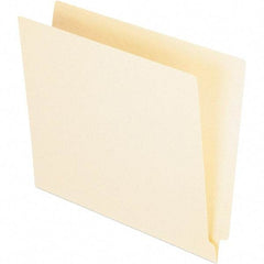 Pendaflex - 8-1/2 x 11", Letter Size, Manila, File Folders with End Tab - 11 Point Stock, Straight Tab Cut Location - Exact Tool & Supply