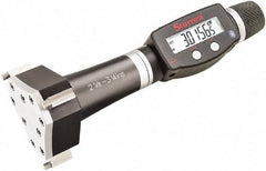 Starrett - 2-5/8" to 3-1/4", IP67, Carbide Face Electronic Inside Micrometer - 0.00005" Resolution, 0.0002" Accuracy, 3-1/16" Gage Depth - Exact Tool & Supply