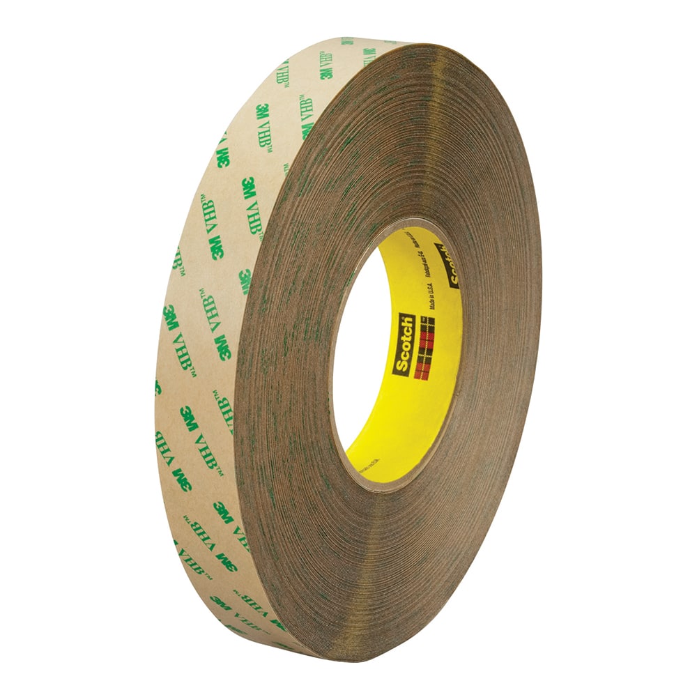 3M - Adhesive Transfer Tape; Adhesive Material: Acrylic ; Width (Inch): 1-1/2 ; Length (yd): 60.00 ; Thickness (mil): 10.0000 ; Minimum Operating Temperature (F): -40.000 ; Maximum Operating Temperature (F): 500.000 - Exact Tool & Supply