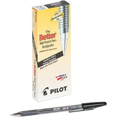 Pilot - Conical Ball Point Pen - Black - Exact Tool & Supply