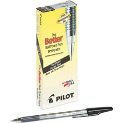Pilot - Conical Ball Point Pen - Black - Exact Tool & Supply