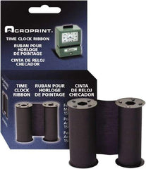 Acroprint Time Recorder - 4" High x 1-5/16" Wide Time Clock Replacement Ribbon - Blue, Use with Acroprint 125 and 150 models - Exact Tool & Supply
