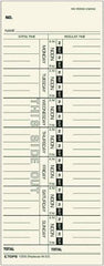 TOPS - 3-29/32" High x 9-39/64" Wide Weekly Time Cards - Use with Acroprint M33, IBM 10-800292, Lathem 33, Simplex 10-100382, 10-800292, 1950-9305, 1950-9361 - Exact Tool & Supply