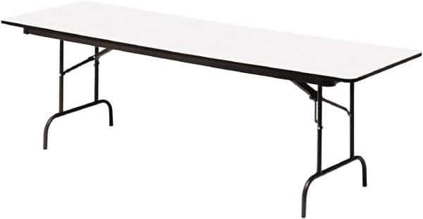 ICEBERG - 30" Long x 96" Wide x 29" High, Folding Table - Gray - Exact Tool & Supply