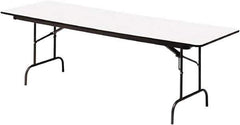 ICEBERG - 30" Long x 96" Wide x 29" High, Folding Table - Gray - Exact Tool & Supply