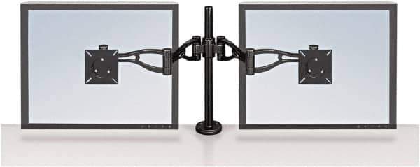 FELLOWES - Black Desk Mount Monitor Arm - Use with Monitor - Exact Tool & Supply