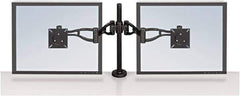 FELLOWES - Black Desk Mount Monitor Arm - Use with Monitor - Exact Tool & Supply