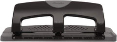 Swingline - Paper Punches Type: 20 Sheet Three-Hole Punch Color: Black/Gray - Exact Tool & Supply