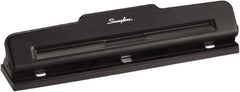 Swingline - Paper Punches Type: 10 Sheet Three-Hole Punch Color: Black - Exact Tool & Supply