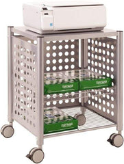 Vertiflex Products - Gray Printer/Copier Stand - Use with Printer, Fax Machines, Personal Copiers - Exact Tool & Supply