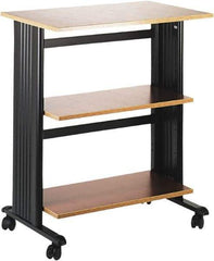 Safco - Cherry & Black Printer/Copier Stand - Use with Printer, Paper, Copiers - Exact Tool & Supply