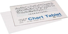 Pacon - Chart Tablets with Manuscript Cover, Ruled, 24 x 16, White, 25 Sheets/Pad, Easel Pads - Use with Whiteboards, Chalkboards, Walls, Easel St&s - Exact Tool & Supply
