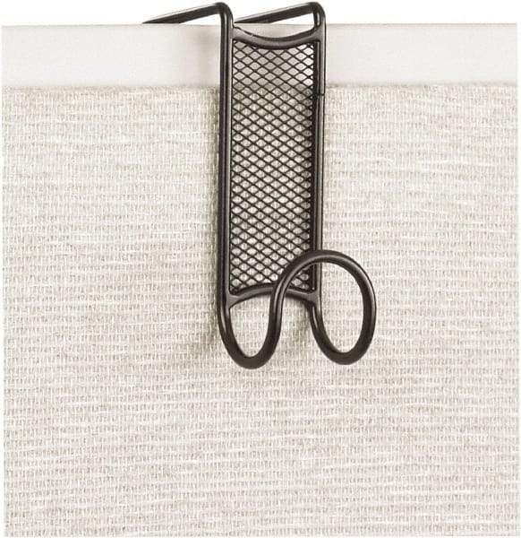 Safco - 1 Hooks, 4-1/4" Long x 1-3/4" Deep, Steel Over the Door Double Hook - 5" High - Exact Tool & Supply