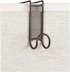 Safco - 1 Hooks, 4-1/4" Long x 1-3/4" Deep, Steel Over the Door Double Hook - 5" High - Exact Tool & Supply