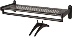 Quartet - 48" Long x 14-1/2" Deep, Steel Single Shelf Wall Rack - 6" High - Exact Tool & Supply