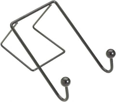 FELLOWES - 2 Hooks, 4" Long x 5-1/8" Deep, Metal Double Wall Hook - 6" High - Exact Tool & Supply