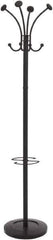 Alba - 8 Hooks, 16" Long x 16" Deep, Steel Floor Costumer - 70-1/2" High - Exact Tool & Supply
