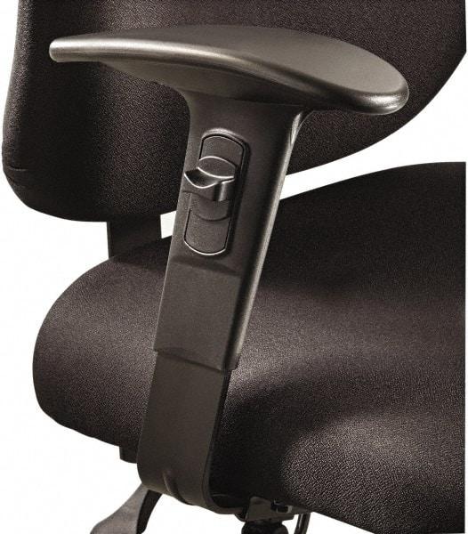 Safco - Black Adjustable T-Pad Arms - For Safco Alday 24/7 Task Chairs; Safco Vue Heavy-Duty Extended Height Stools - Exact Tool & Supply
