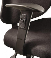 Safco - Black Adjustable T-Pad Arms - For Safco Alday 24/7 Task Chairs; Safco Vue Heavy-Duty Extended Height Stools - Exact Tool & Supply